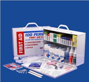 2 Shelf 100 Person First Aid Kit